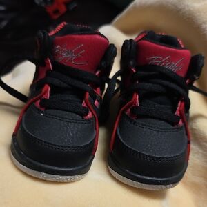 Kids Black and Red Sneakers